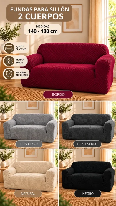 Funda para Sillon 2 Cuerpos
