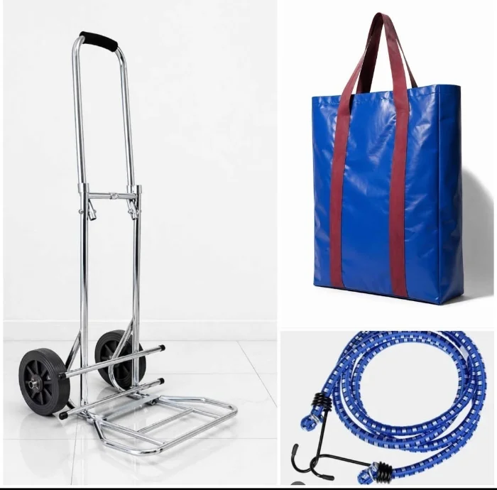 Combo Carro Reforzado+ Bolso de Lona Grande