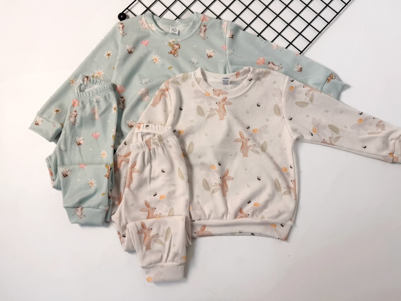 Conjunto Bebe Wafle Primavera - Imagen 3