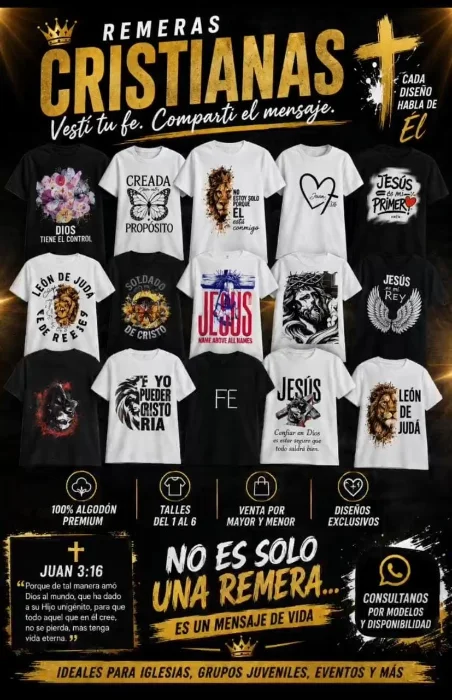 Remeras Cristianas Envío a Todo el País