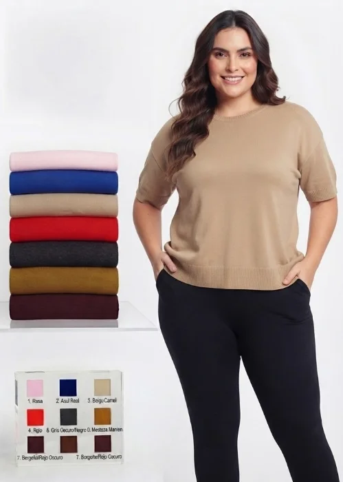 Remera Tejida Lycra Viscosa