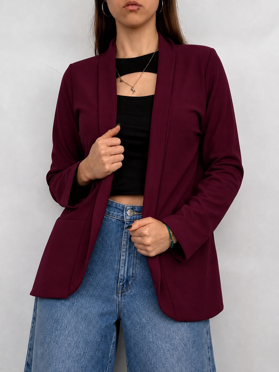 Blazers de Crep Scuba con Spandex - 72779468-798C-4BCC-90CD-B7D05AB11CC9.png