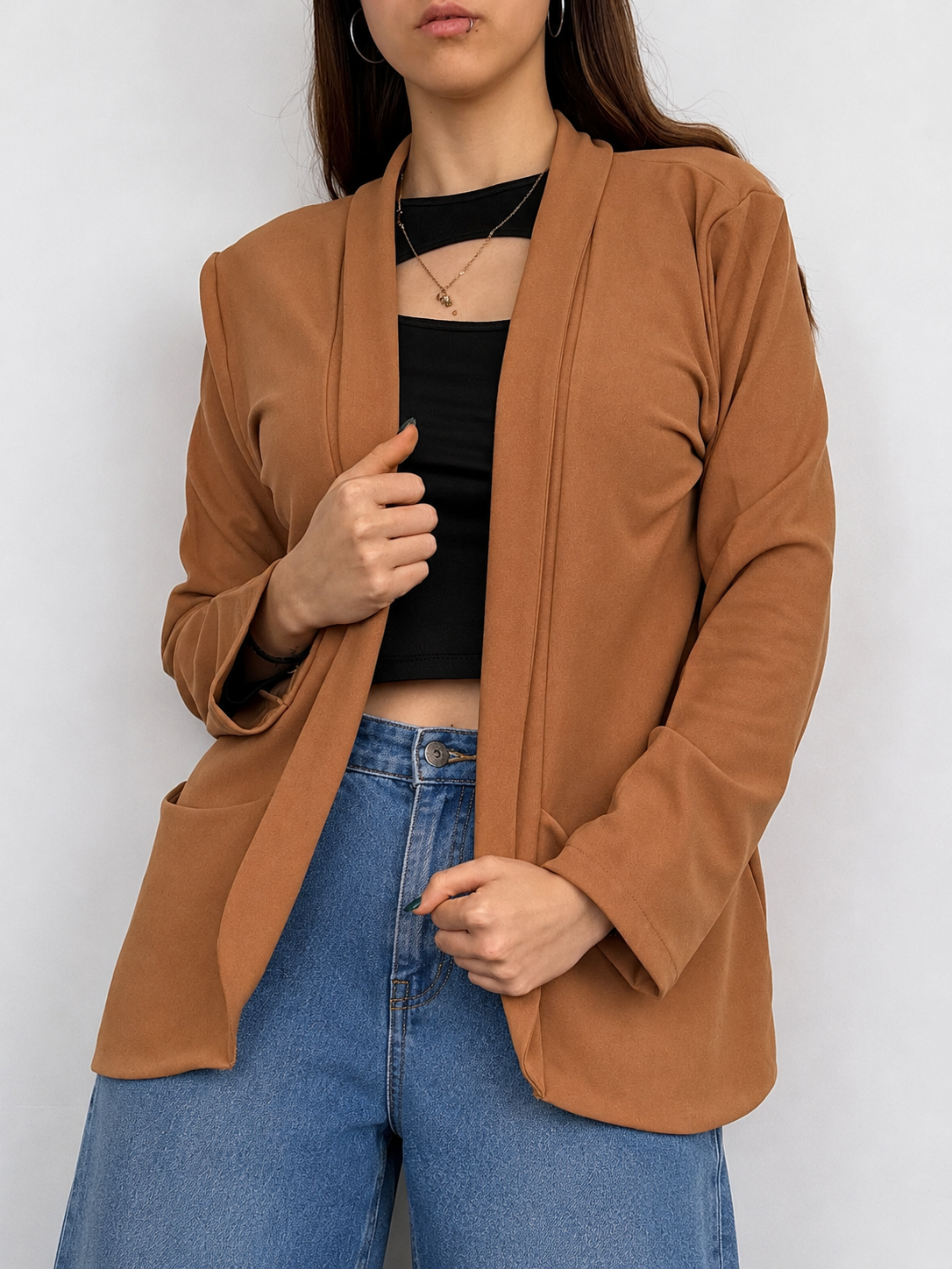 Blazers de Crep Scuba con Spandex - 9AF09DE2-8AA9-4059-8FB6-A6F90DF66C8D.png