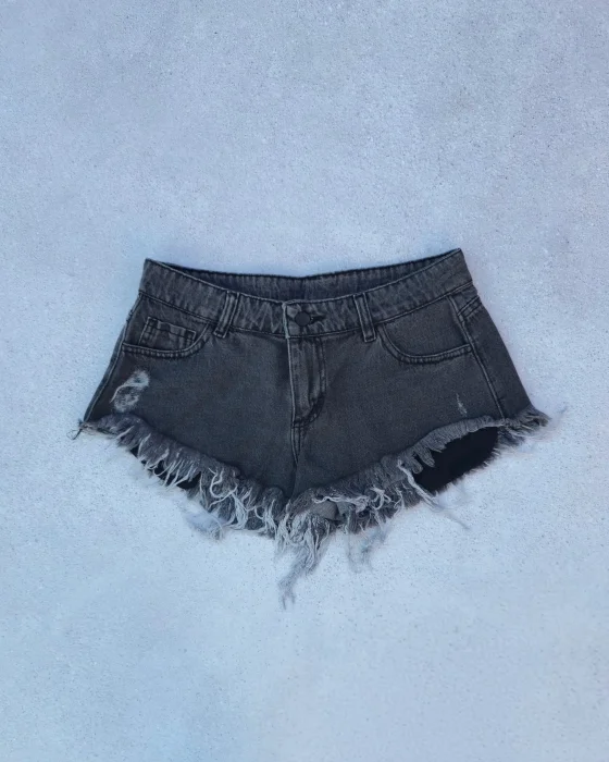 Short Tiro bajo Gris Oscuro