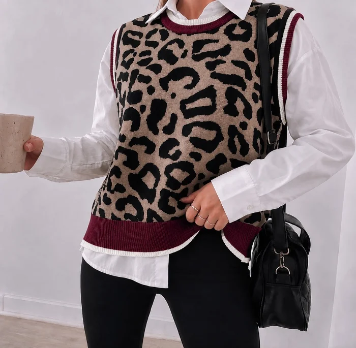 Chaleco Print con Ribete