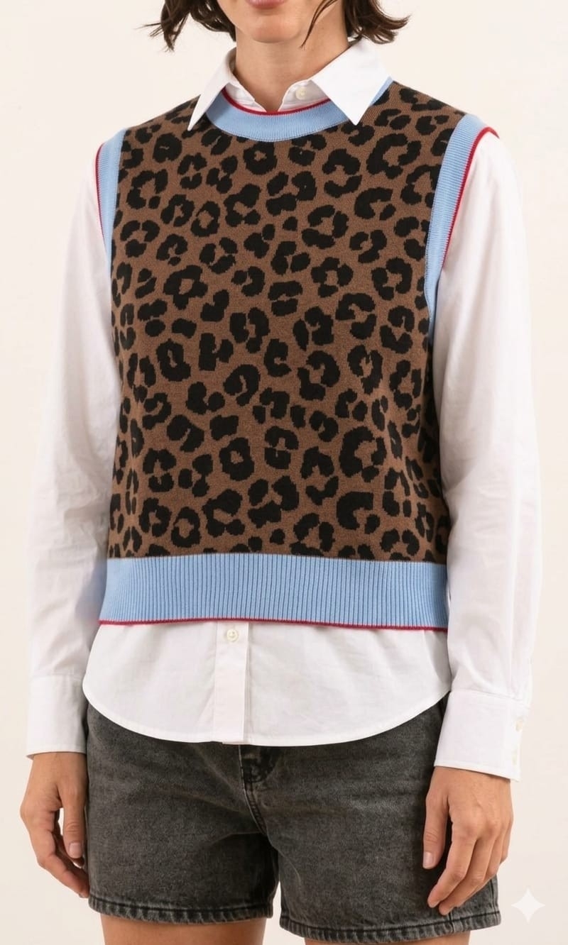 Chaleco Print con Ribete - Imagen 5