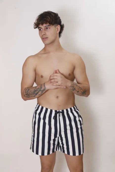 Short de Baño Rayado