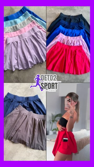 Short Pollera Padel con Bolsillo Suplex
