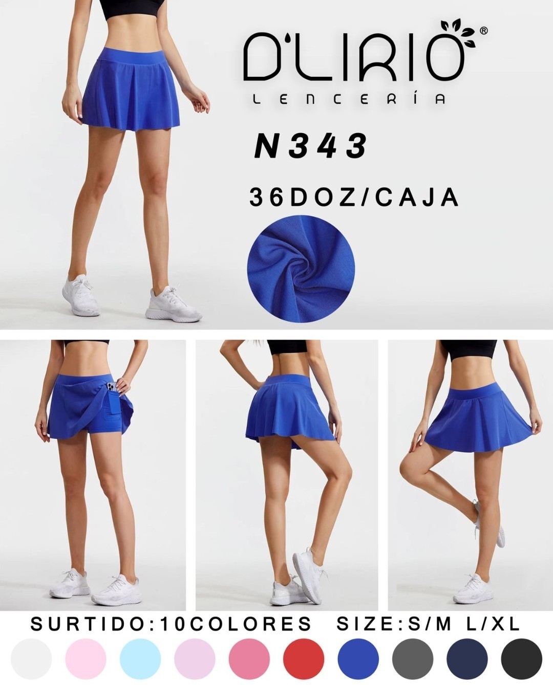 Short Pollera Padel con Bolsillo Suplex - Imagen 9