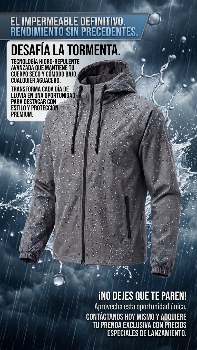 Camperas Rompevientos Impermeables - Imagen 2