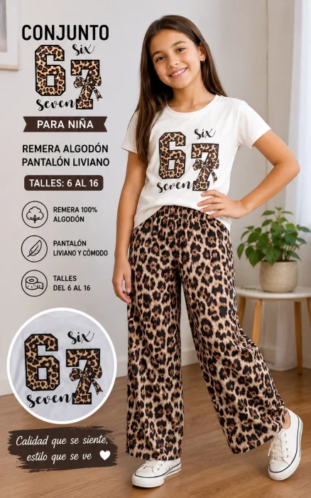 Conjunto de Nena Animal Prints