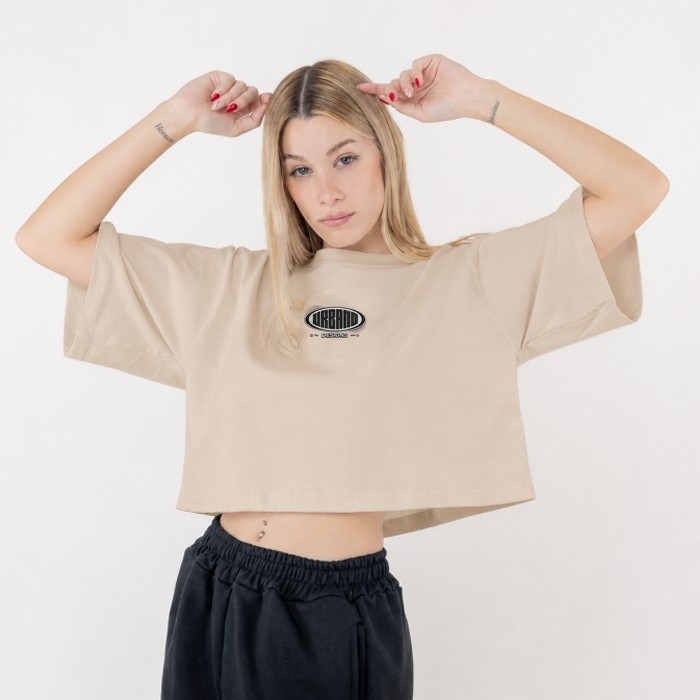 Remera Crop Oversize Algodón - Imagen 2