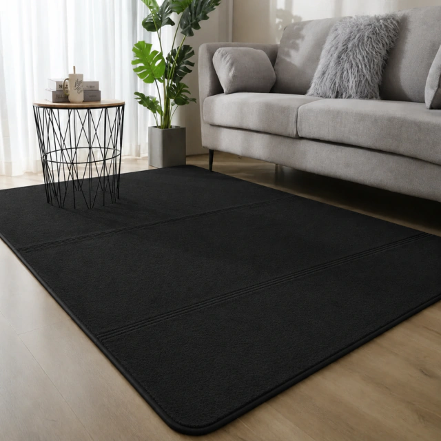 Alfombra Rabbit  Antideslizante 100 X 130 Cm Super Suave - rabbit%20negro%20PNG.png
