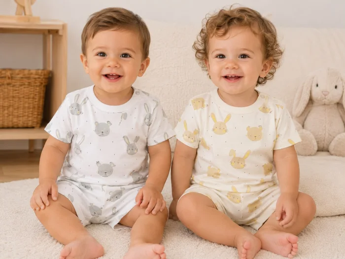 Conjunto Pijama Manga Corta (remera y Short) "naranjo" T.(2 al 6) Art.2462