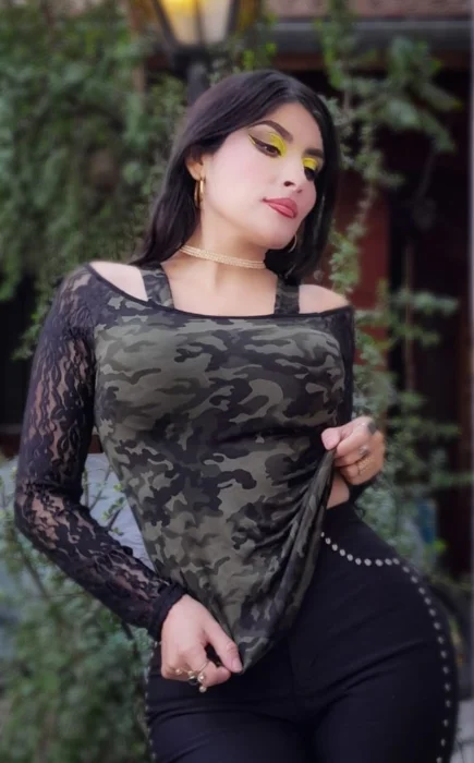 Camiseta de Dama con Encaje