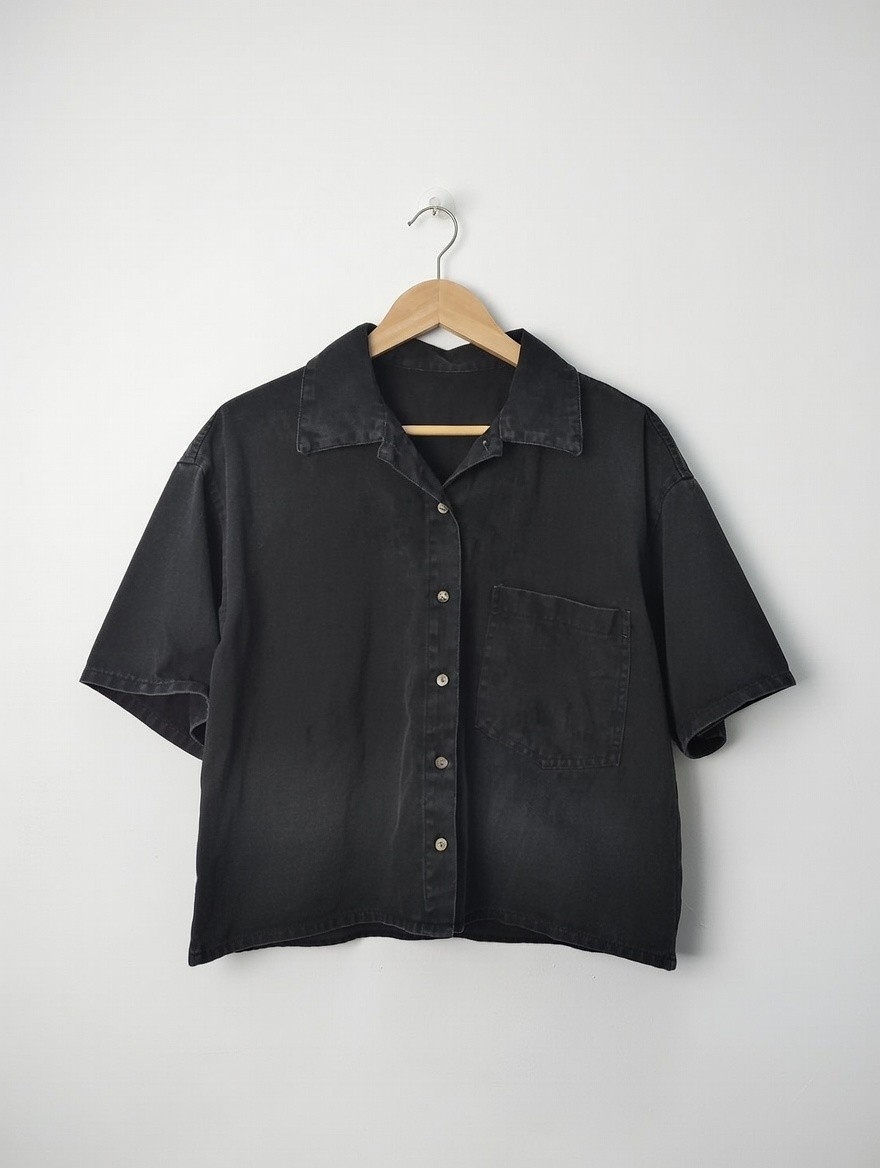Camisaco de Jeans  Manga Corta - Imagen 3