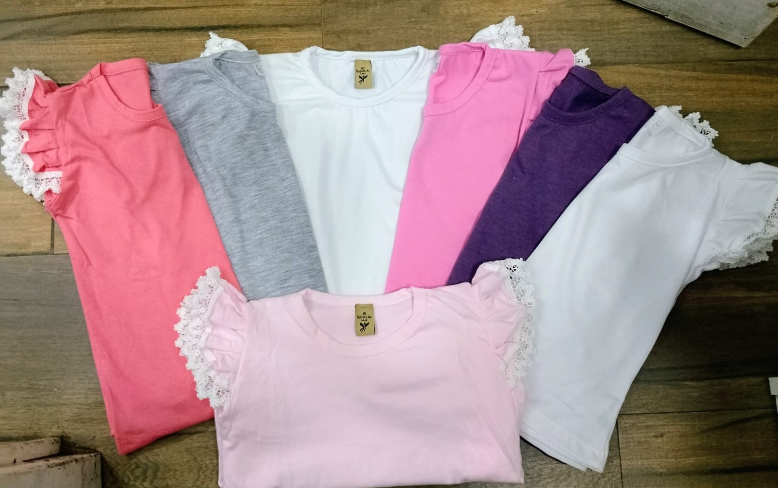 Remera Lisa para Nena en Algodón Talle 6 Al18 - Imagen 2