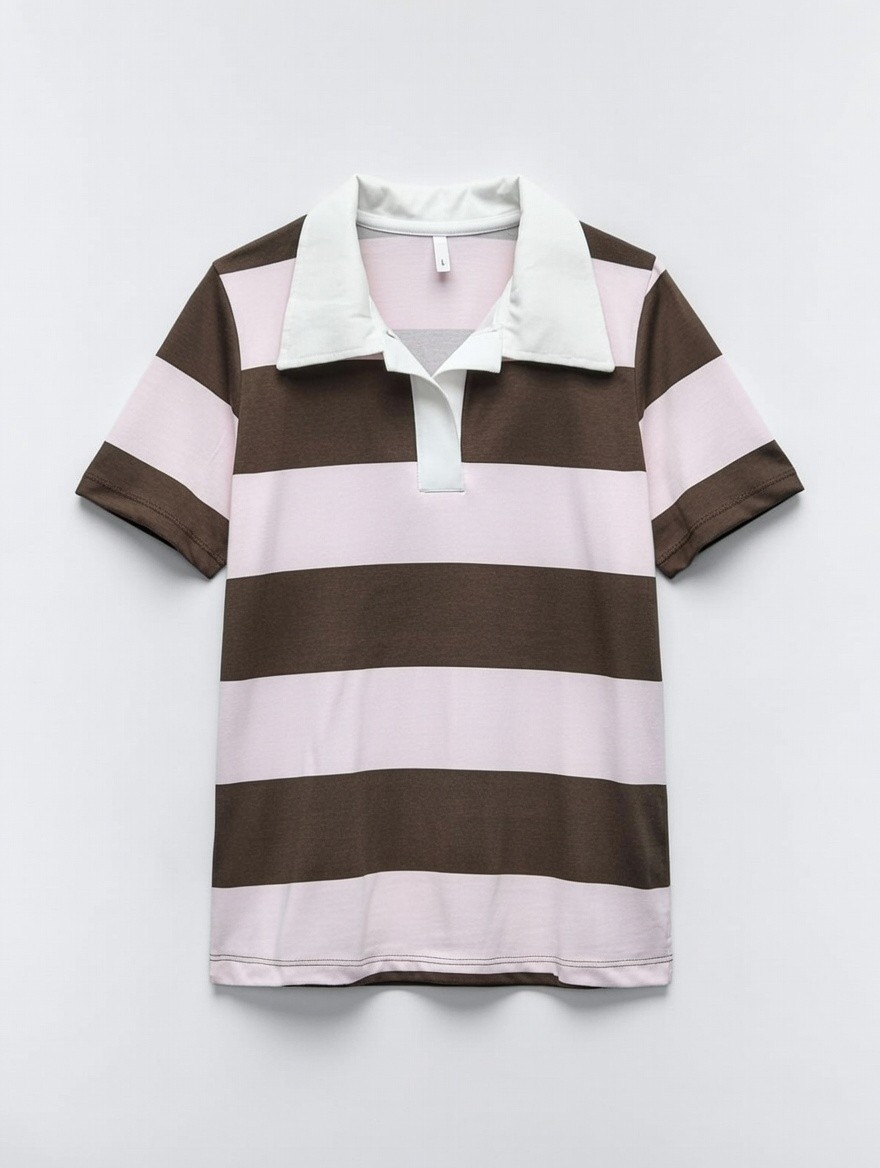 Remeras  de Cuello Chomba Rayado - Imagen 3