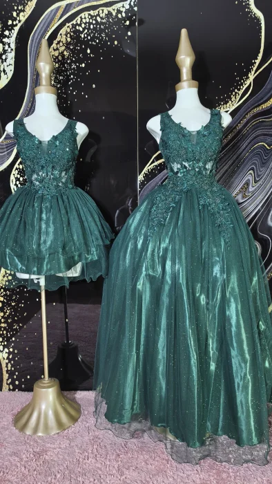 Vestido de 15 Manga Musculosa