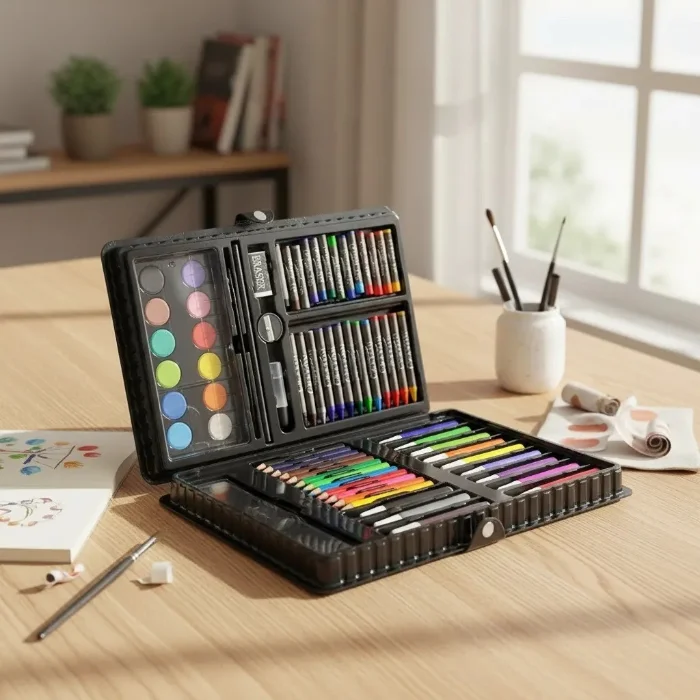 Valija de Arte Set 67 Piezas Marcadores Crayones Colores
