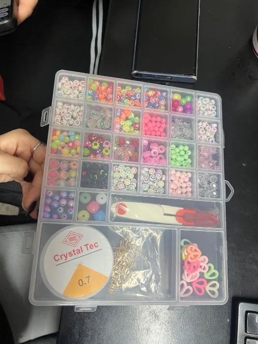 Caja para Armar Pulseras Cuadrado Kit de Bijouterie