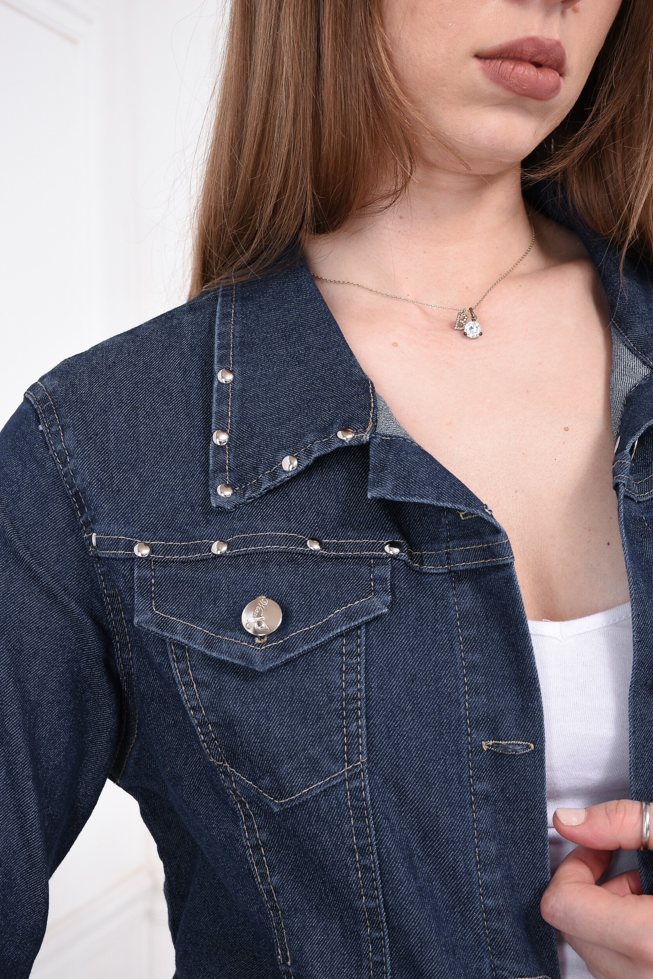 Campera Jean Elástizado con Bolsillo - Imagen 2
