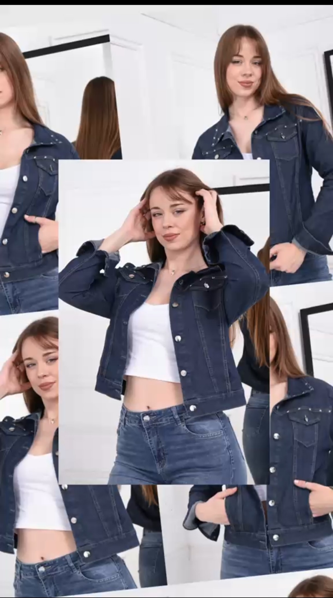Campera Jean Elástizado con Bolsillo - Imagen 3