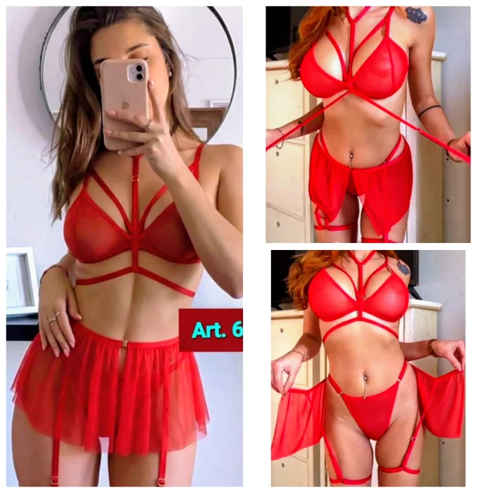Conjunto Erotico de Tul