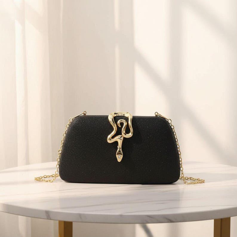 Cartera Glitter con Dije de Serpiente - Imagen 2