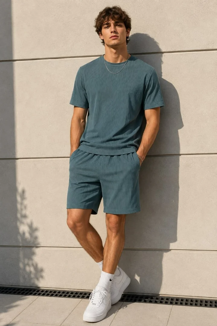 Conjunto Disponible la Tela Morley y
wafle - Imagen 6