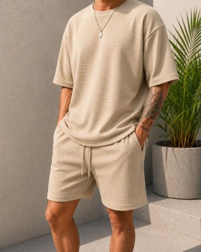 Conjunto Wafle Liso Hombre