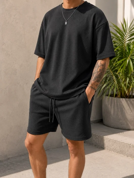 Conjunto Wafle Liso Hombre