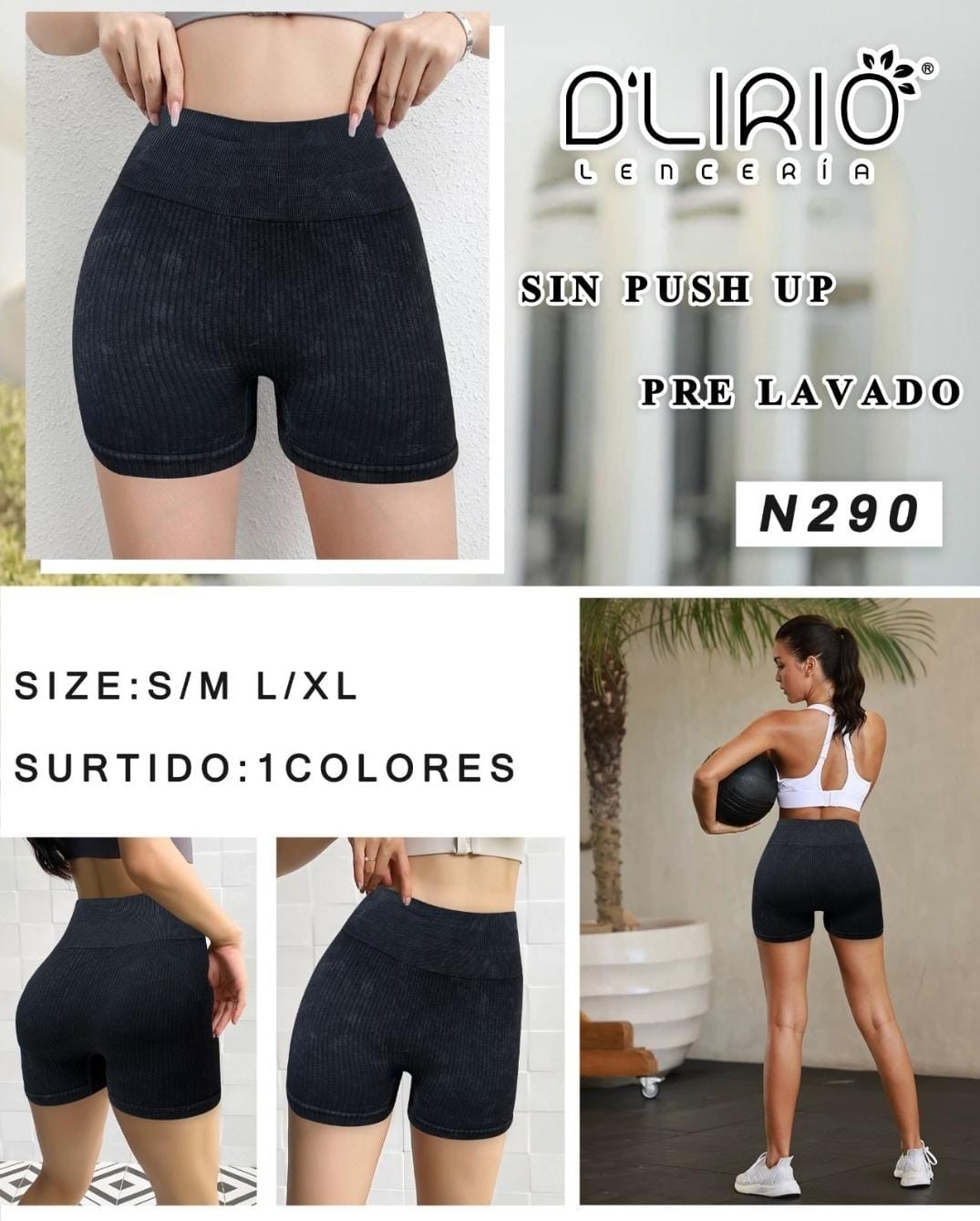 Shorts sin Frunce Calidad Premiun Marca D'lirio - Imagen 2