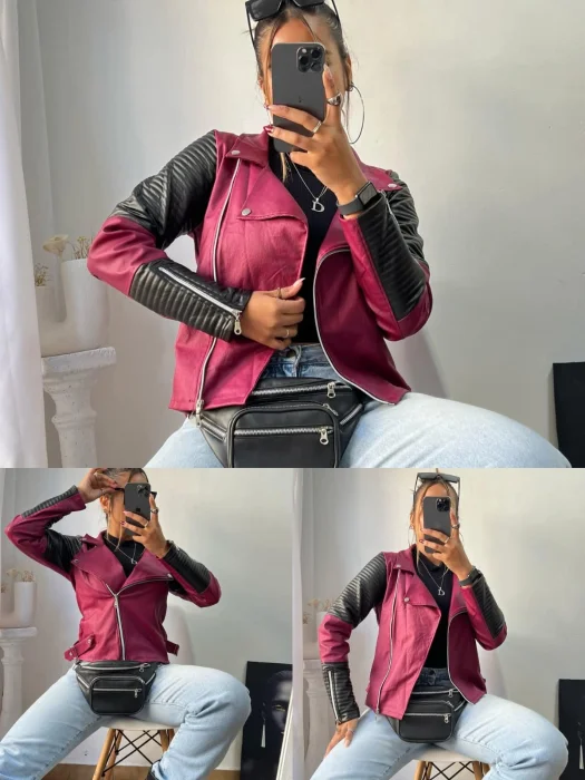 Campera Engomado con Combinación