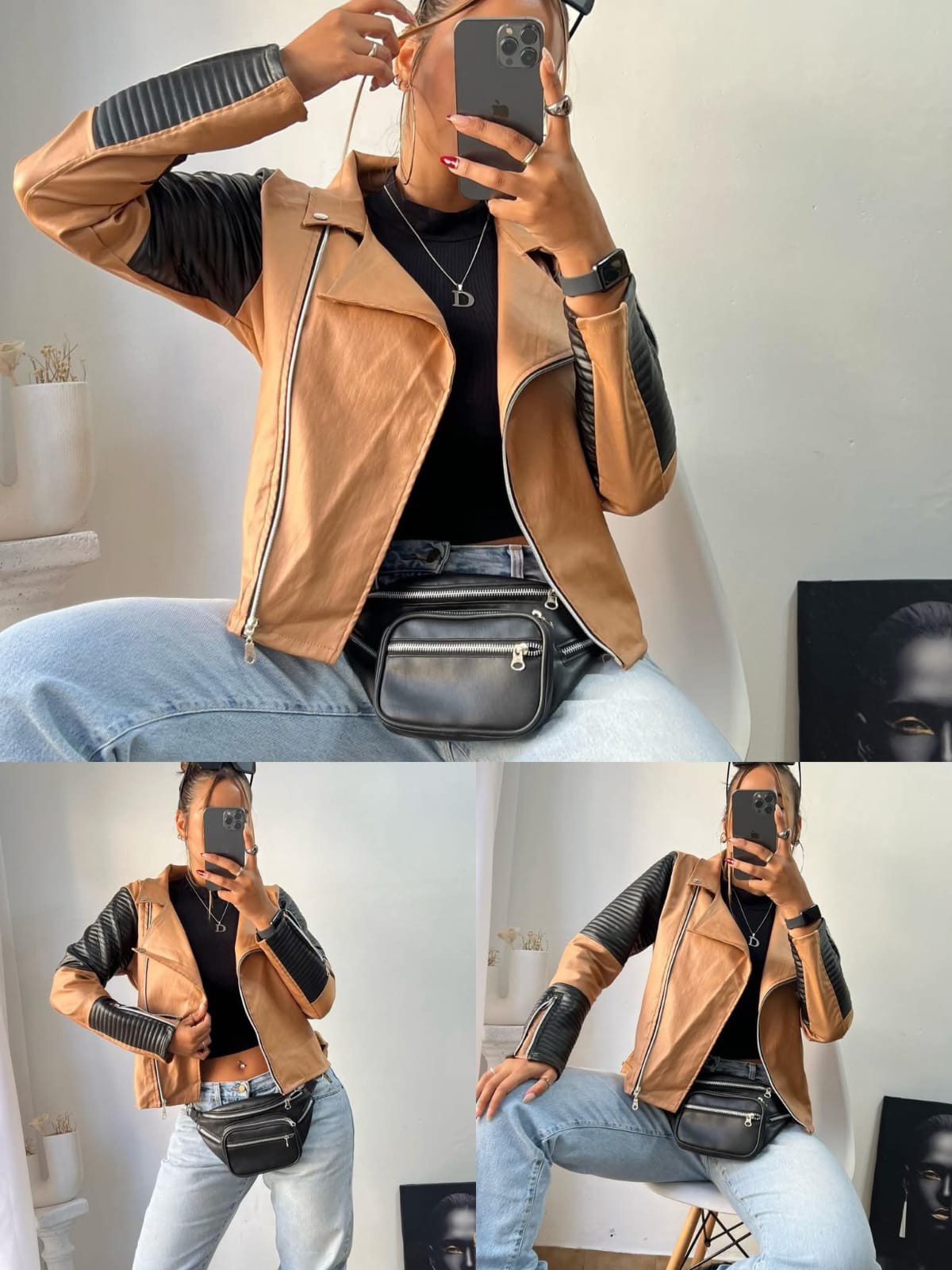Campera Engomado con Combinación - Imagen 2