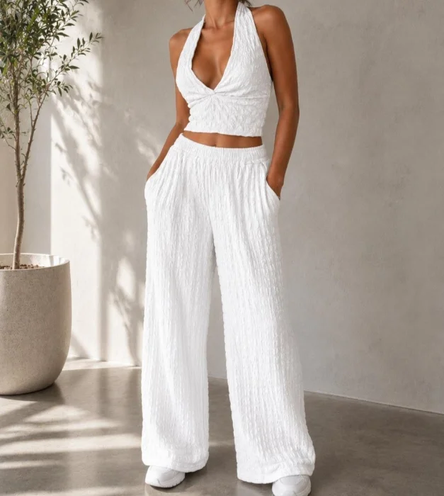 Conjunto Top+pantalon Baggi Hawai Verano