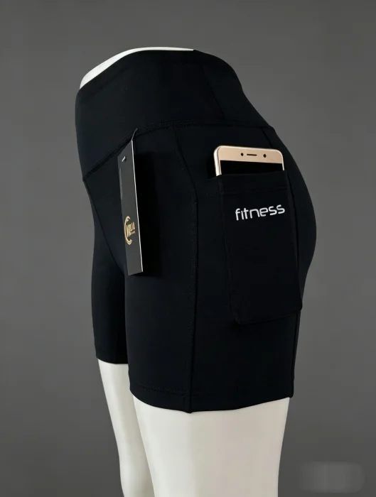 Short Fitness Tela Importada con Bolsillo