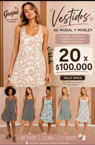 Pack Vestidos Modal y Morley