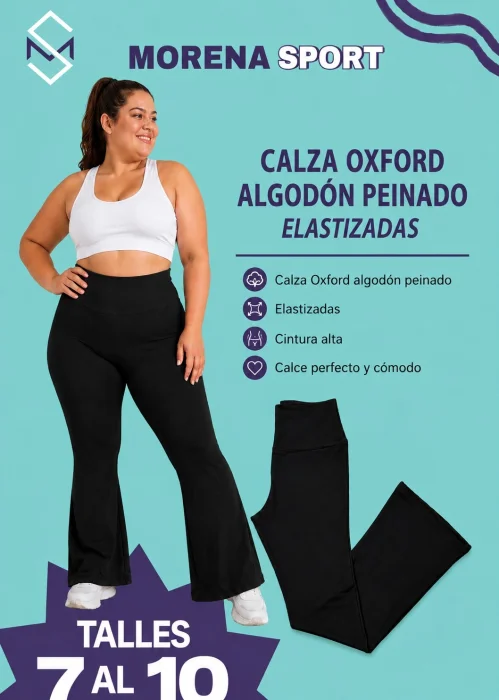 Oxford Algodón Peinado Elastizado