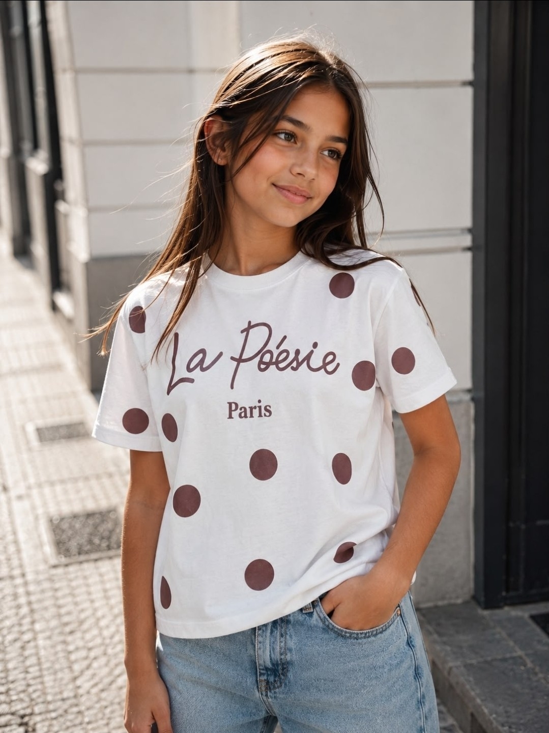 Remera Oversize la Póesie para Nena. - Imagen 2