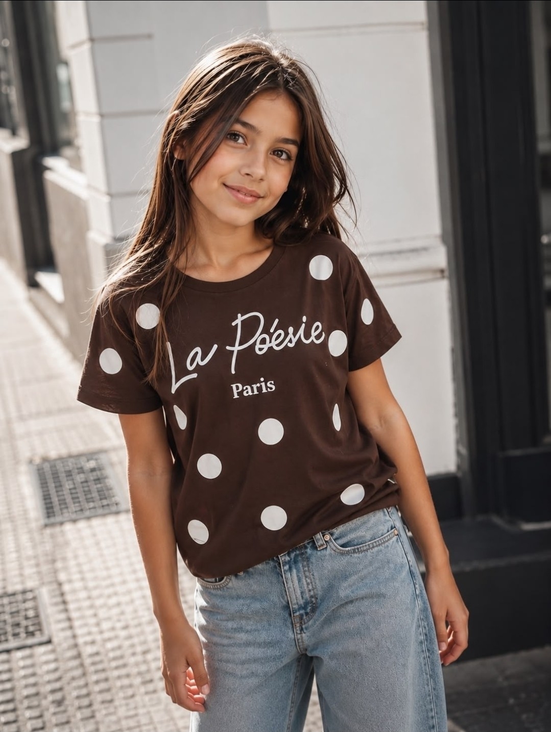 Remera Oversize la Póesie para Nena. - Imagen 3