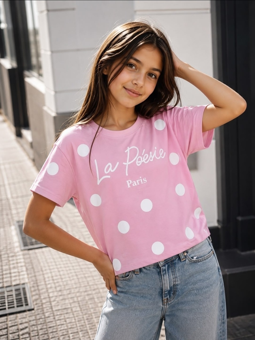 Remera Oversize la Póesie para Nena. - Imagen 4