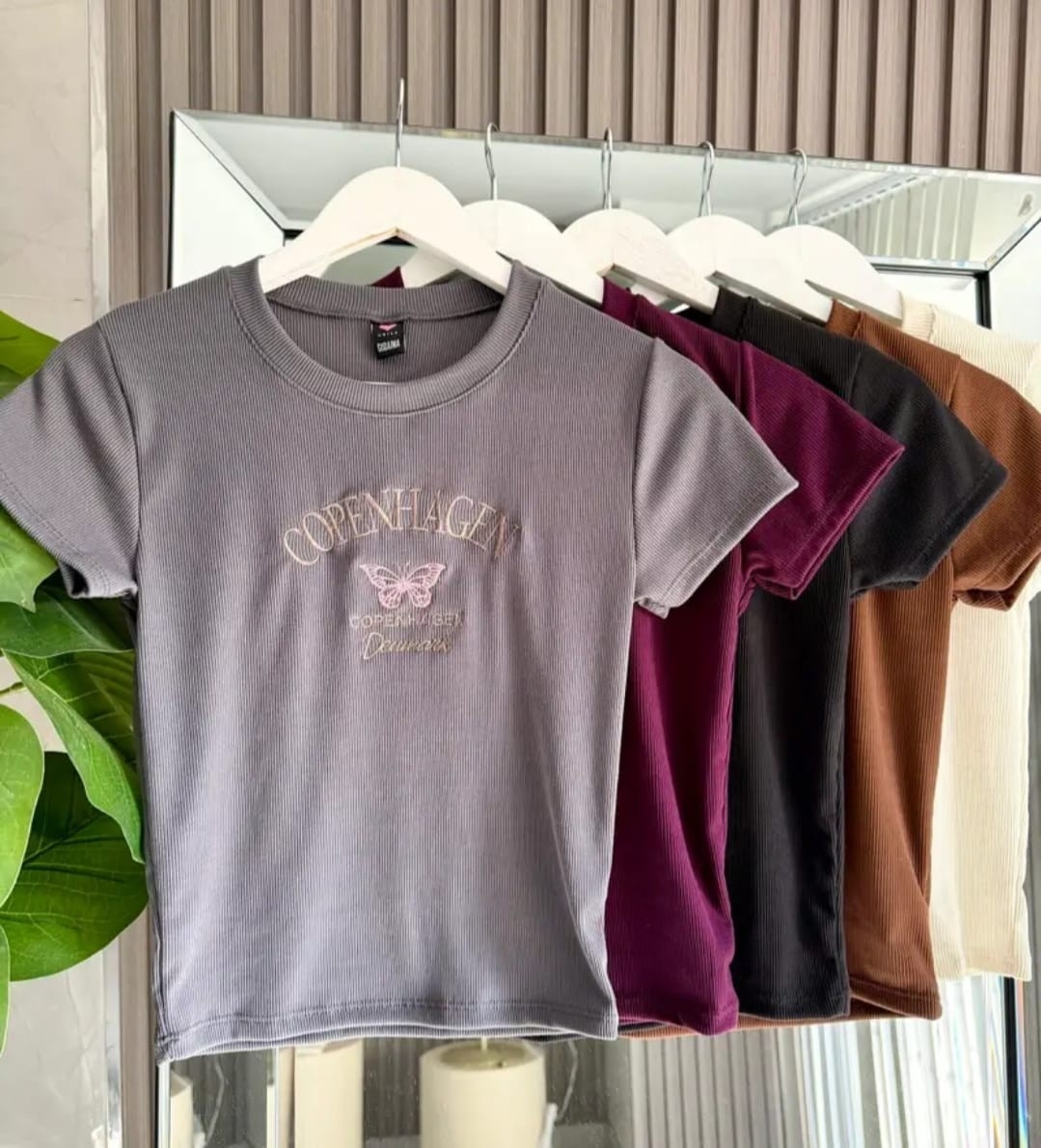Remera Morley Mariposa (bordado) - Imagen 3