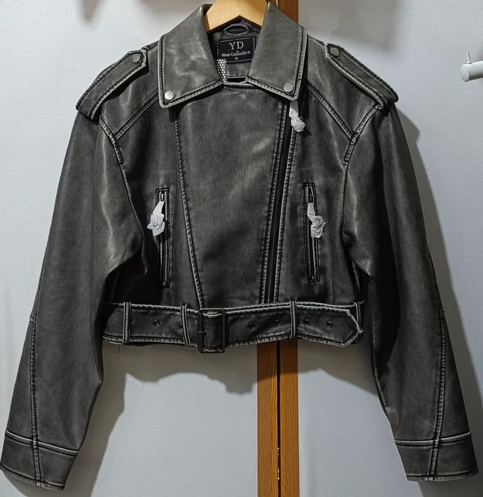 Campera Eco Cuero Crop