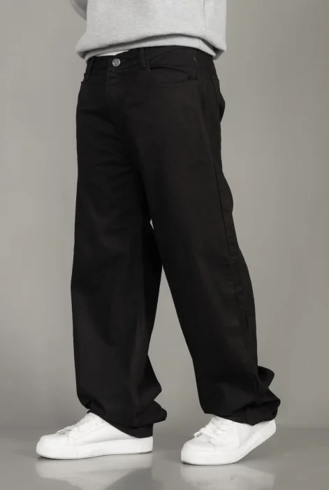 Jeans Baggy Negro Liso