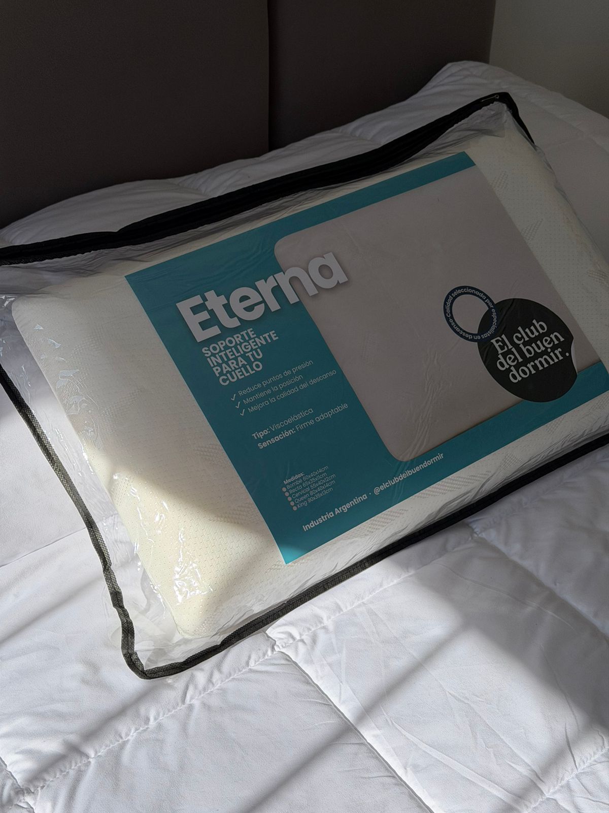 Almohada Viscoelástica Eterna 60x40x10 Cm | Firme Adaptable + Soporte para Cuello | - IMG-20260805-WA0059.jpg