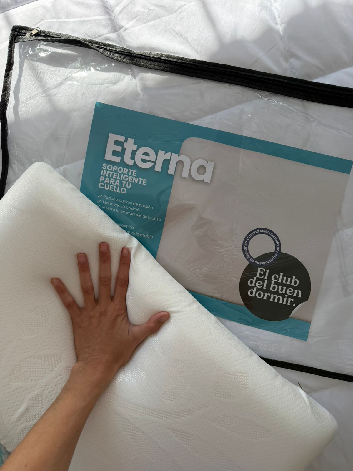 Almohada Viscoelástica Eterna 60x40x10 Cm | Firme Adaptable + Soporte para Cuello | - IMG-20260805-WA0064.jpg
