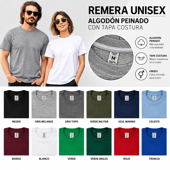 Remeras de Algodon Peinado
