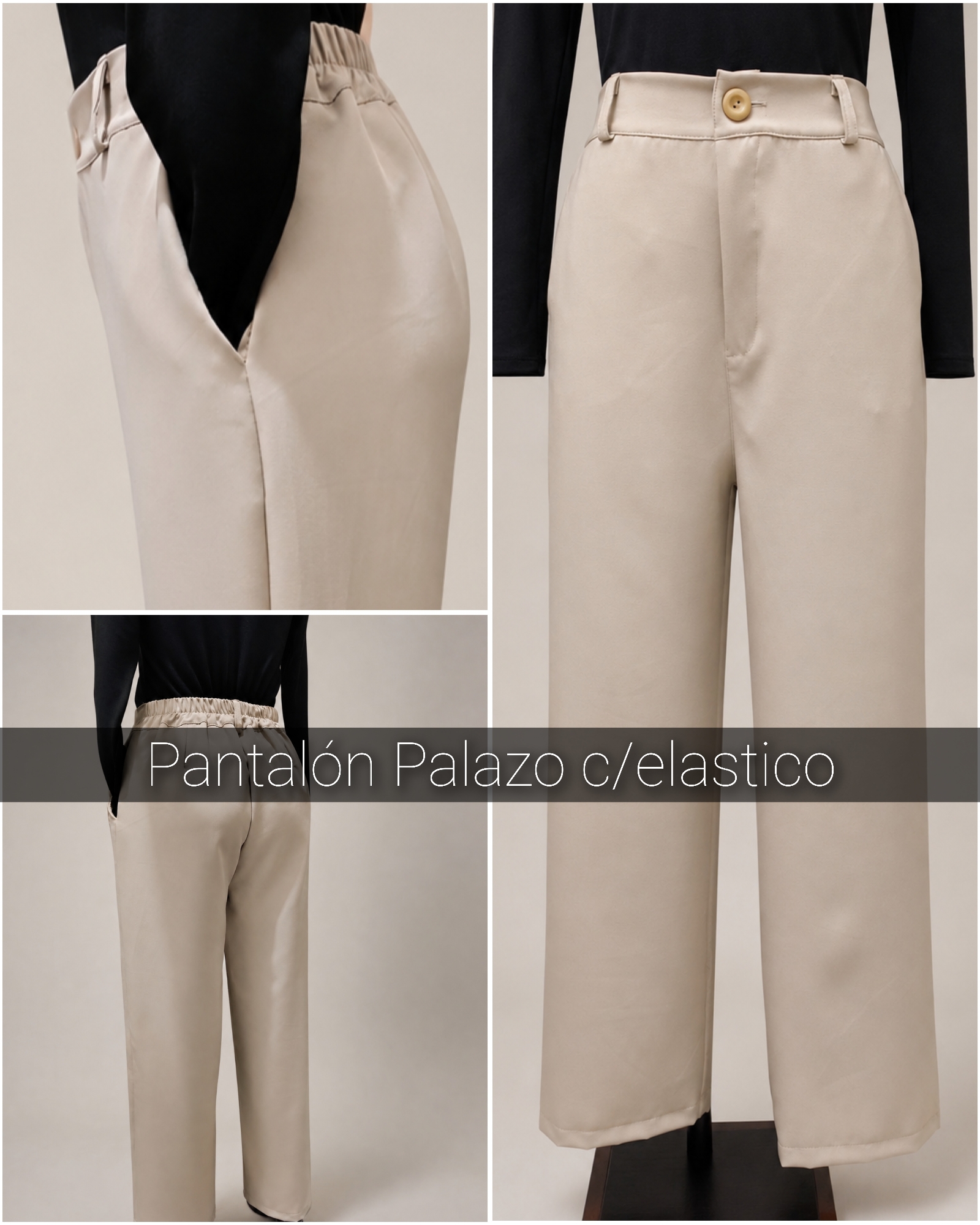 Pantalón Palazo con Elástico - Imagen 3