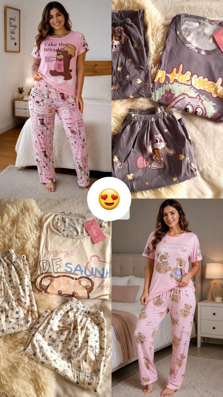 Pijama Importada de Dama 3 Piezas - Imagen 8
